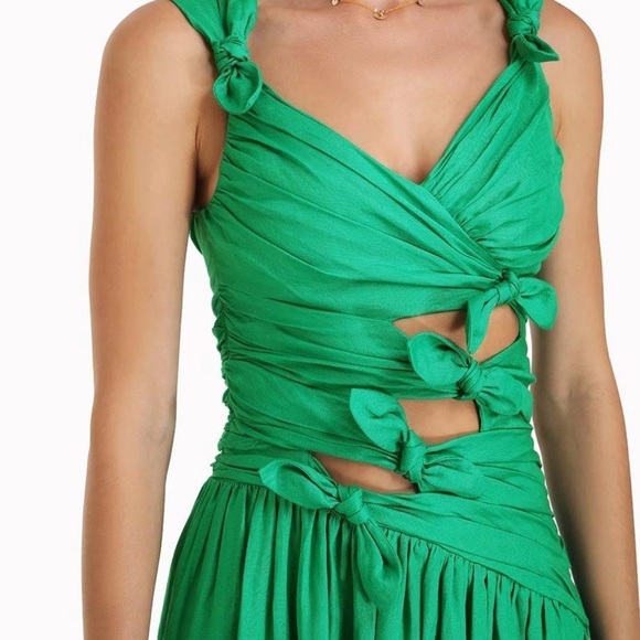 Zimmermann Dresses & Skirts - The Tiggy Bow Midi Dress in Green from our Resort Swim 2023 Collection.